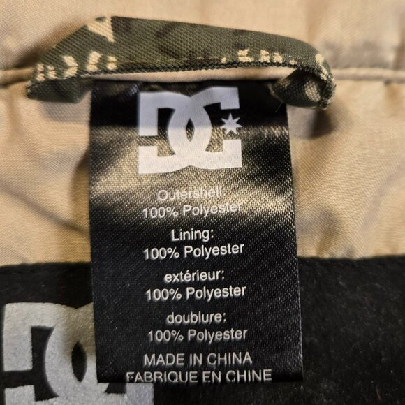 DC Dolla Sign$$ Snowpants Men's XL Y2K All Over Design Army Green Khaki - Picture 4 of 10